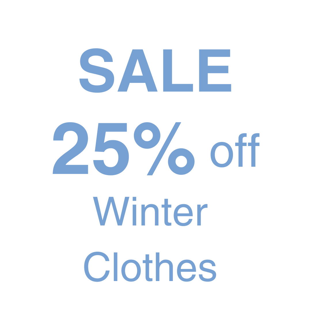 Winter clothes 25% OFF SALE